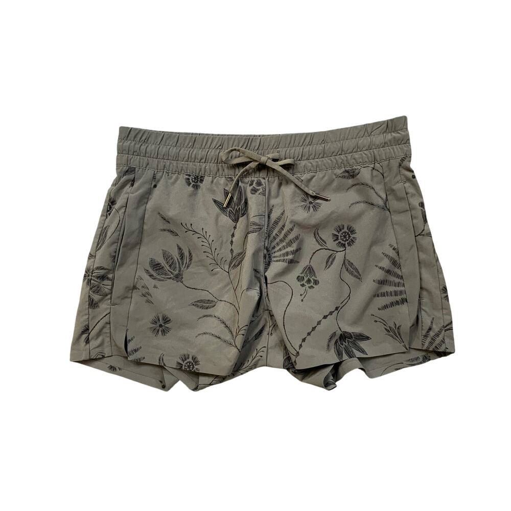Athleta Shorts Womens 4 Floral Baja Featherweight Stretch Weightless Texture